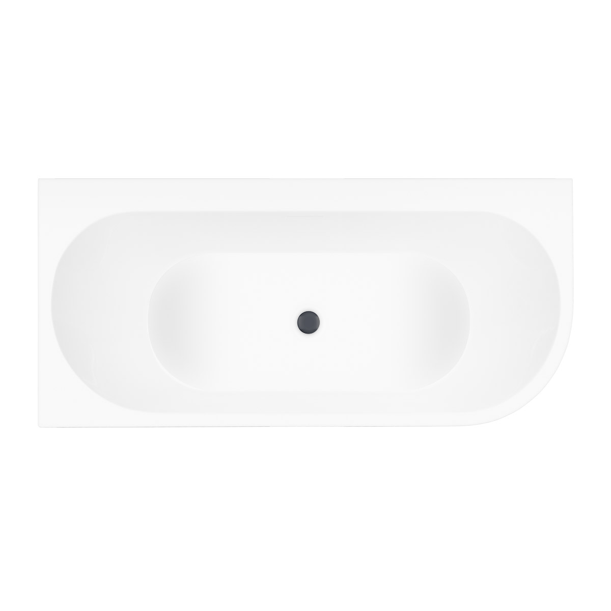 Set Eckbadewanne Oltens Hulda 11005000, Verschlusskappe Oltens 09002400