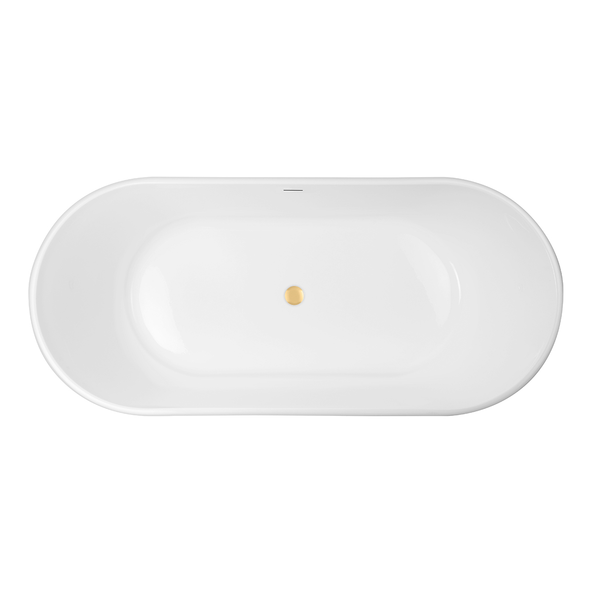 Set Freistehende Badewanne Oltens Inga 12004000, Verschlusskappe Oltens 09002810