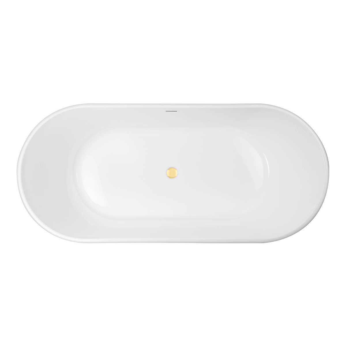 Set Freistehende Badewanne Oltens Inga 12007000, Verschlusskappe Oltens 09002800