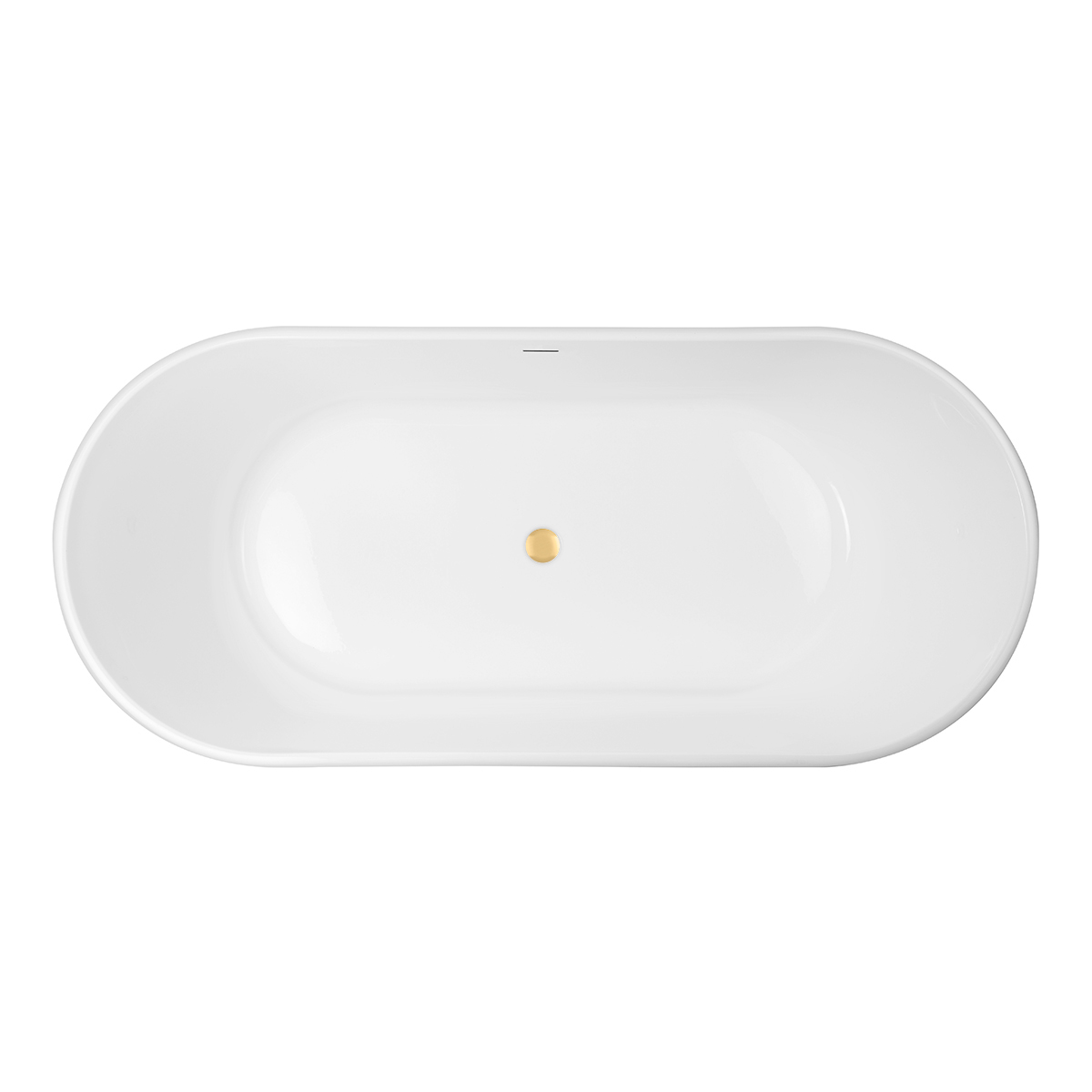 Set Freistehende Badewanne Oltens Inga 12007000, Verschlusskappe Oltens 09002810