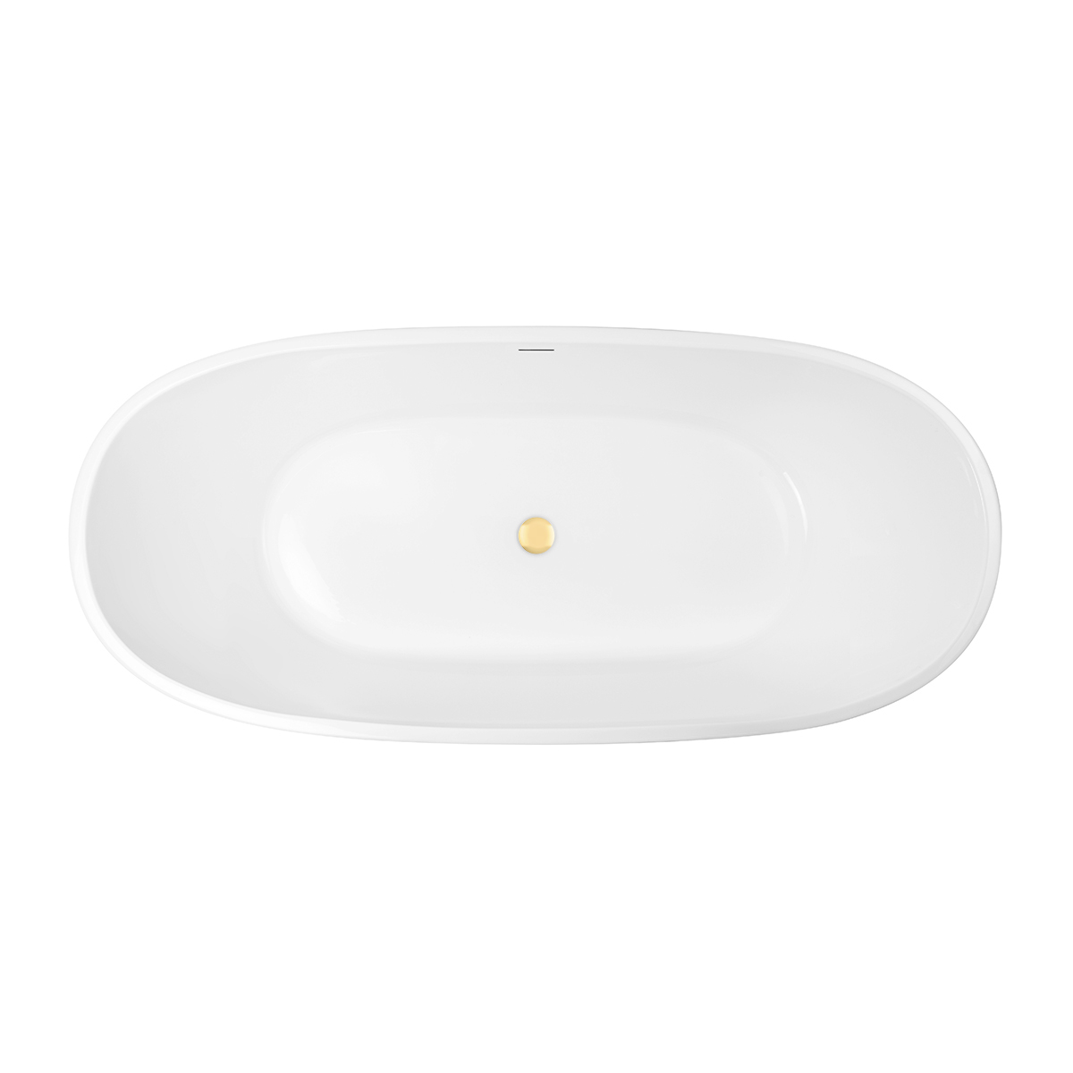 Set Freistehende Badewanne Oltens Stora 12001000, Verschlusskappe Oltens 09002800