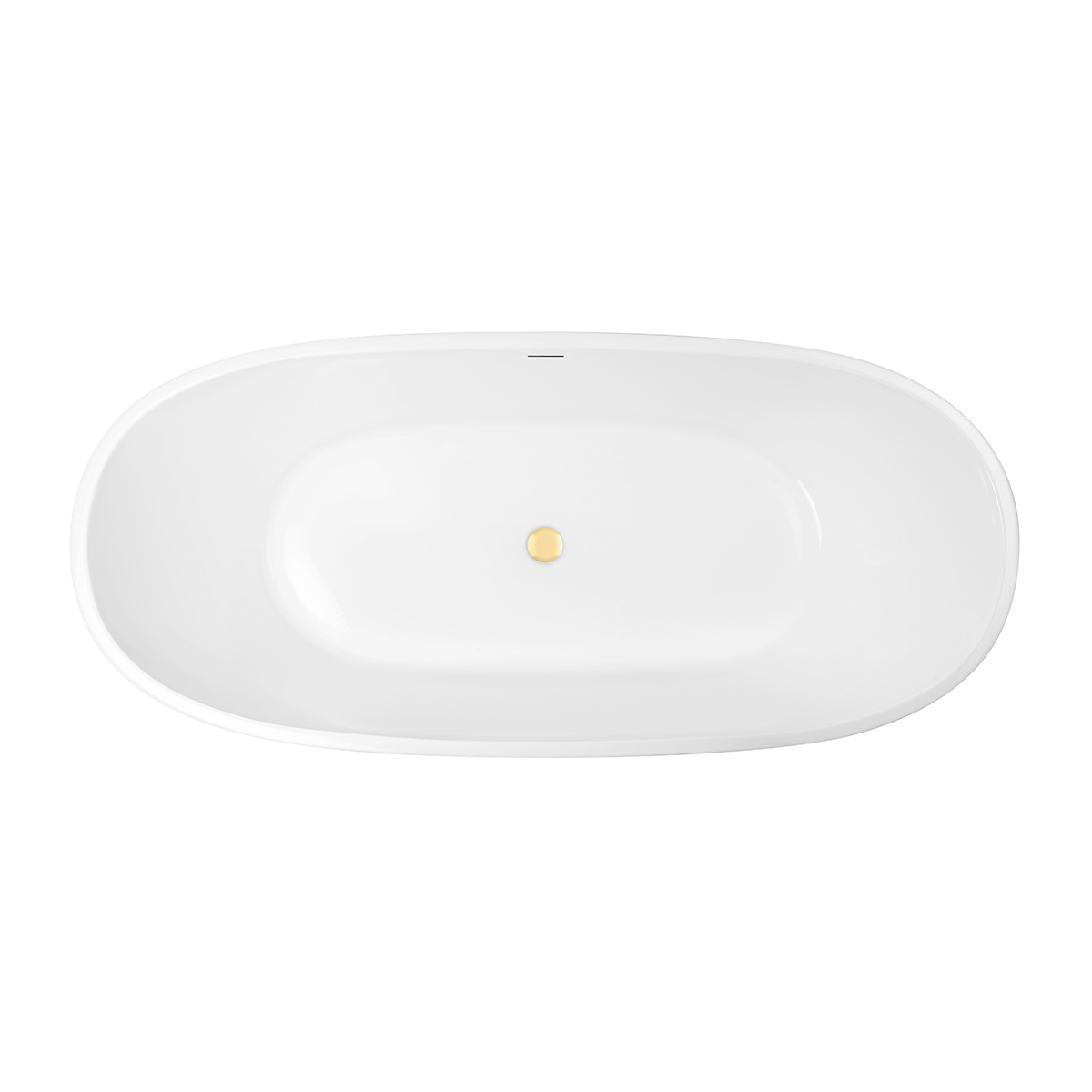 Set Freistehende Badewanne Oltens Stora 12008000, Verschlusskappe Oltens 09002800