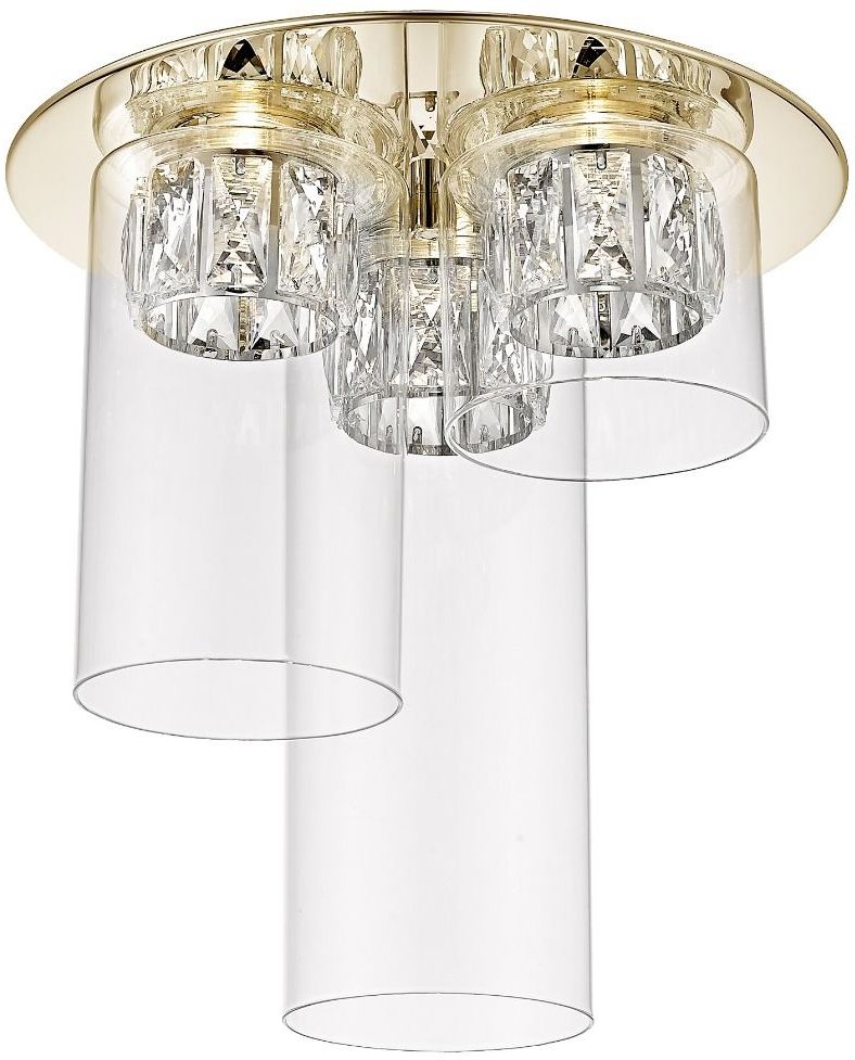 Zuma Line Gem Deckenlampe 3x5 W transparent-gold C0389-03F-F7AC