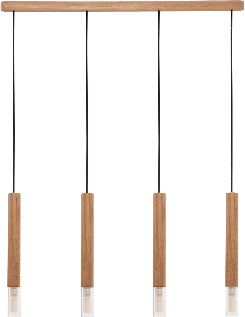 Zuma Line Madera Pendelleuchte 4x28 W braun 8620403