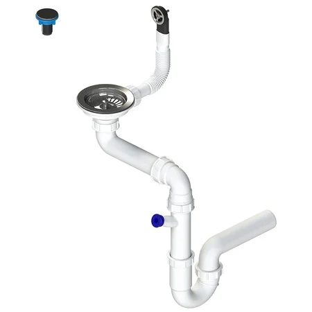 Laveo Space Saving siphon für waschbecken OKS_223A