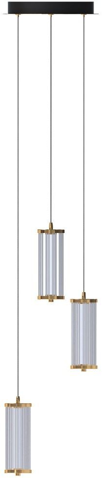 Zuma Line Cally Pendelleuchte 3x8 W transparent-gold MD3147-3A-3GT