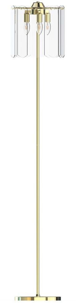 Zuma Line Nira Stehlampe 3x40 W transparent-gold ML3523-3-EGN