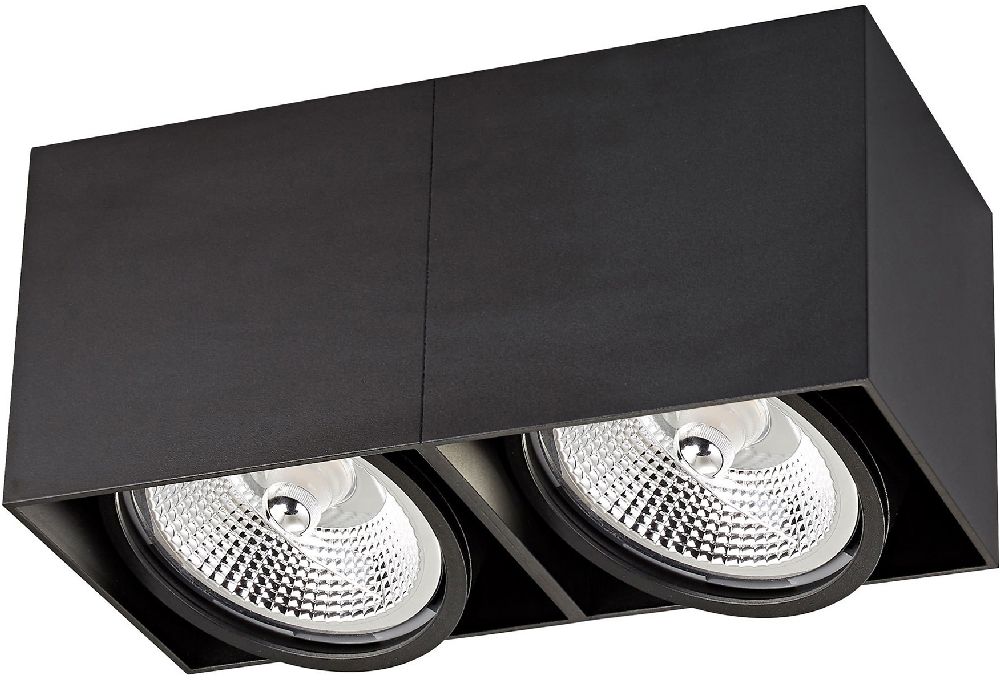 Zuma Line Box Deckenlampe 2x15 W schwarz ACGU10-117-N