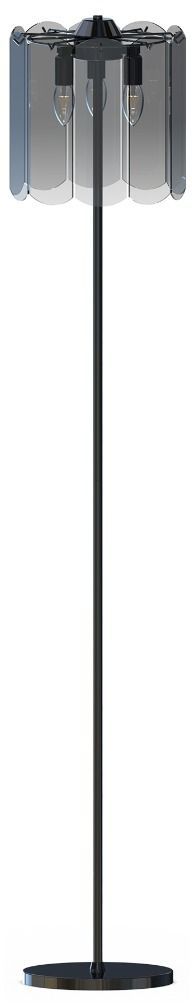 Zuma Line Nira Stehlampe 3x40 W schwarz-verraucht ML3523-3-EBCN