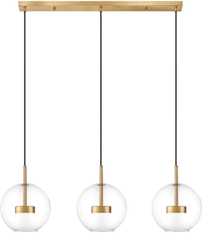 Zuma Line Enceladus Pendelleuchte 3x5 W transparent-gold P0428-03J-L4AC