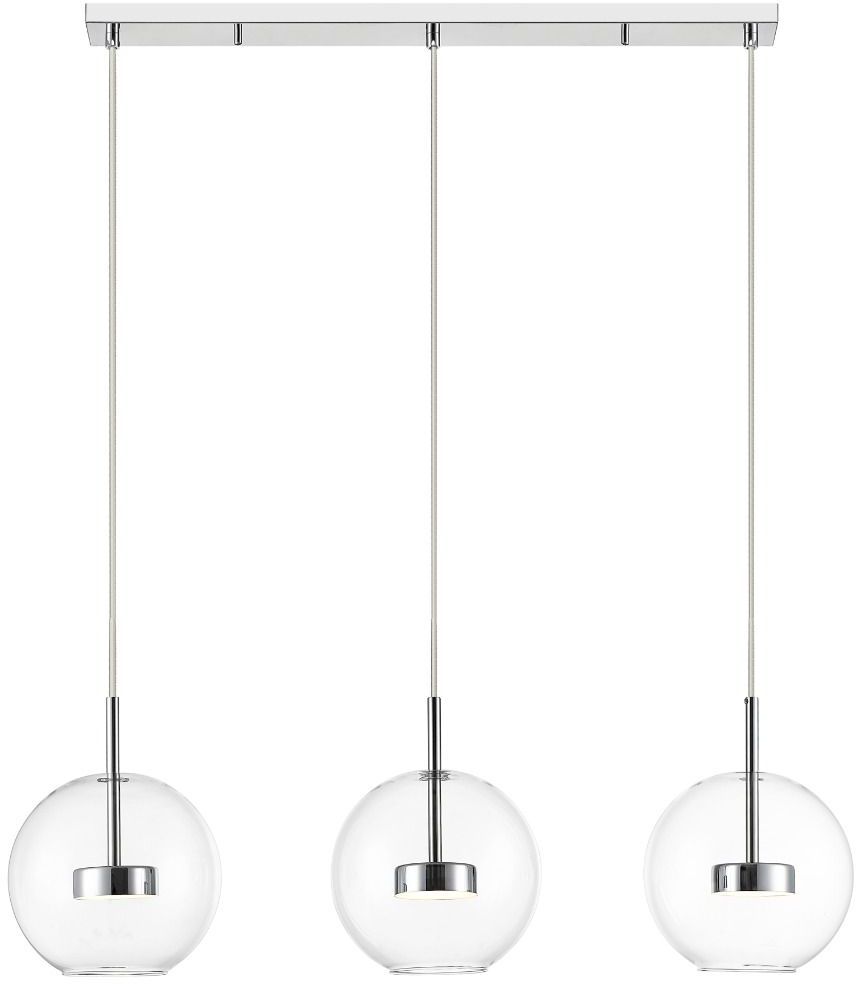 Zuma Line Enceladus Pendelleuchte 3x5 W chrom-transparent P0428-03J-B5AC