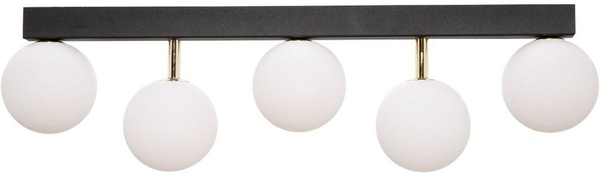 Zuma Line Ali Deckenlampe 5x40 W weiß-schwarz-gold 5643