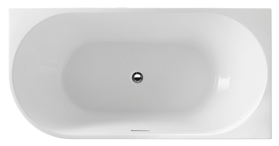 Aqualine Tibera Wandmontierte Badewanne 140x70 cm weiß E1055