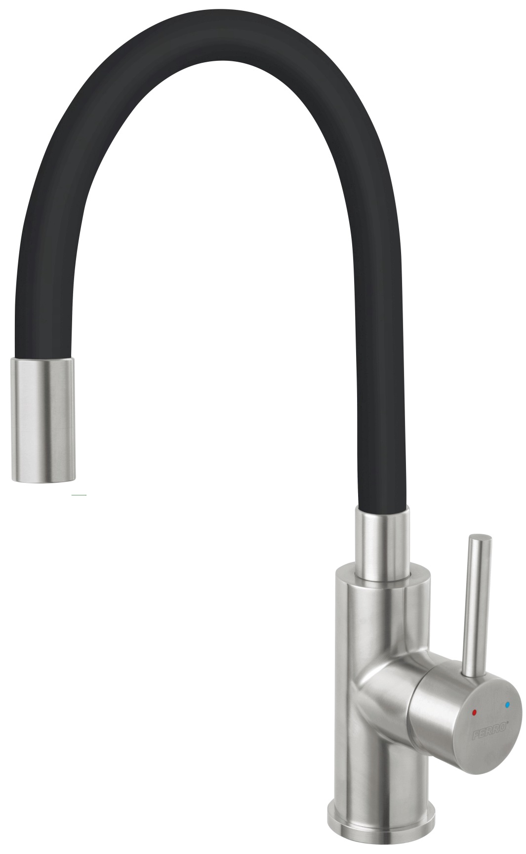 Ferro Zumba Inox küchenarmatur stehend schwarz-edelstahl BZA4BSS