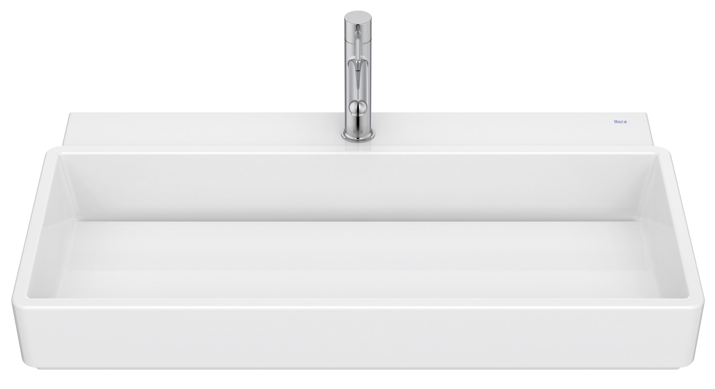 Roca Tura Waschbecken 80x43 cm rechteckig Möbel-Aufsatzwaschbecken weiß A327695S00