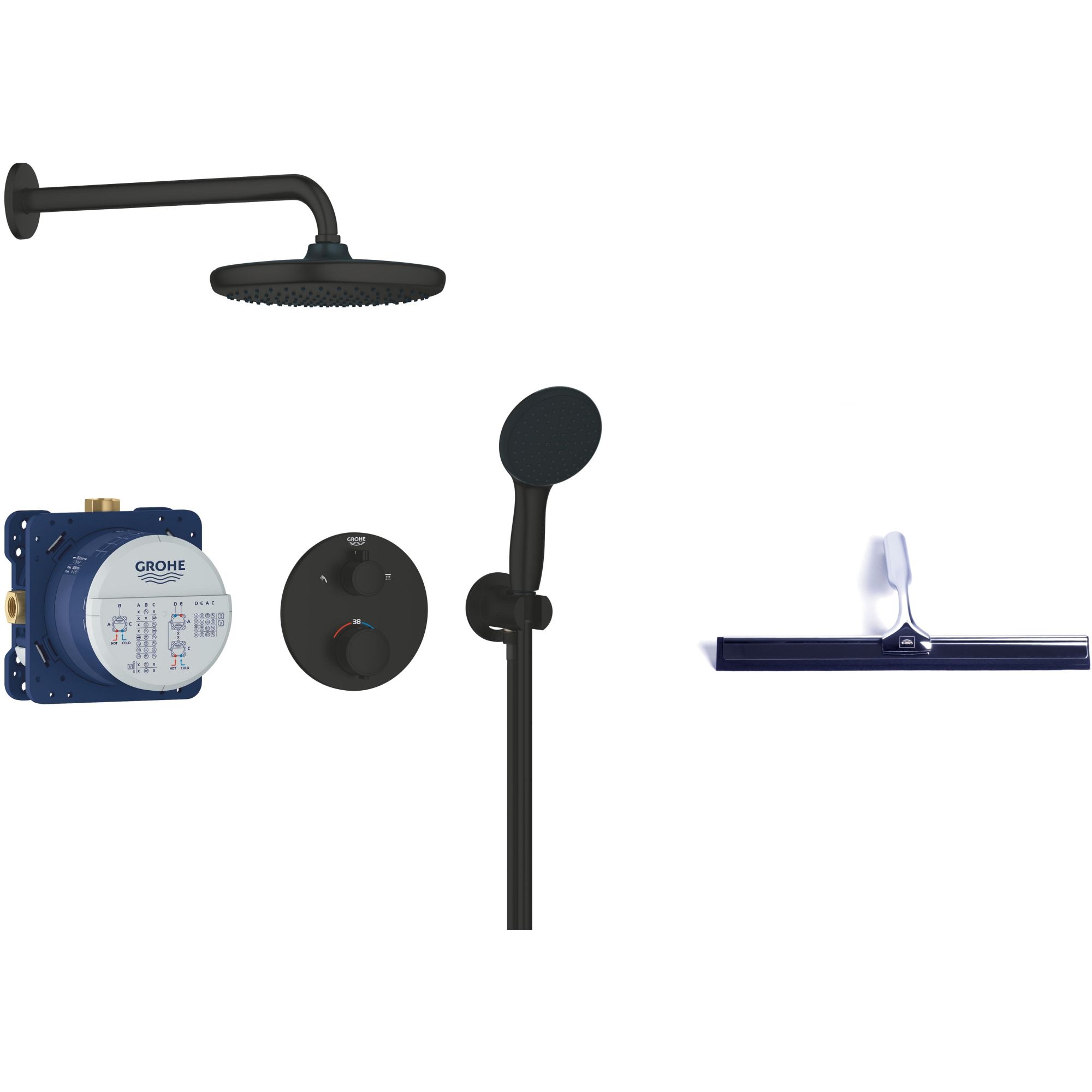 Set Duschset Grohe Vitalio Start 348832430, Wasserabzieher Grohe 4067393055617