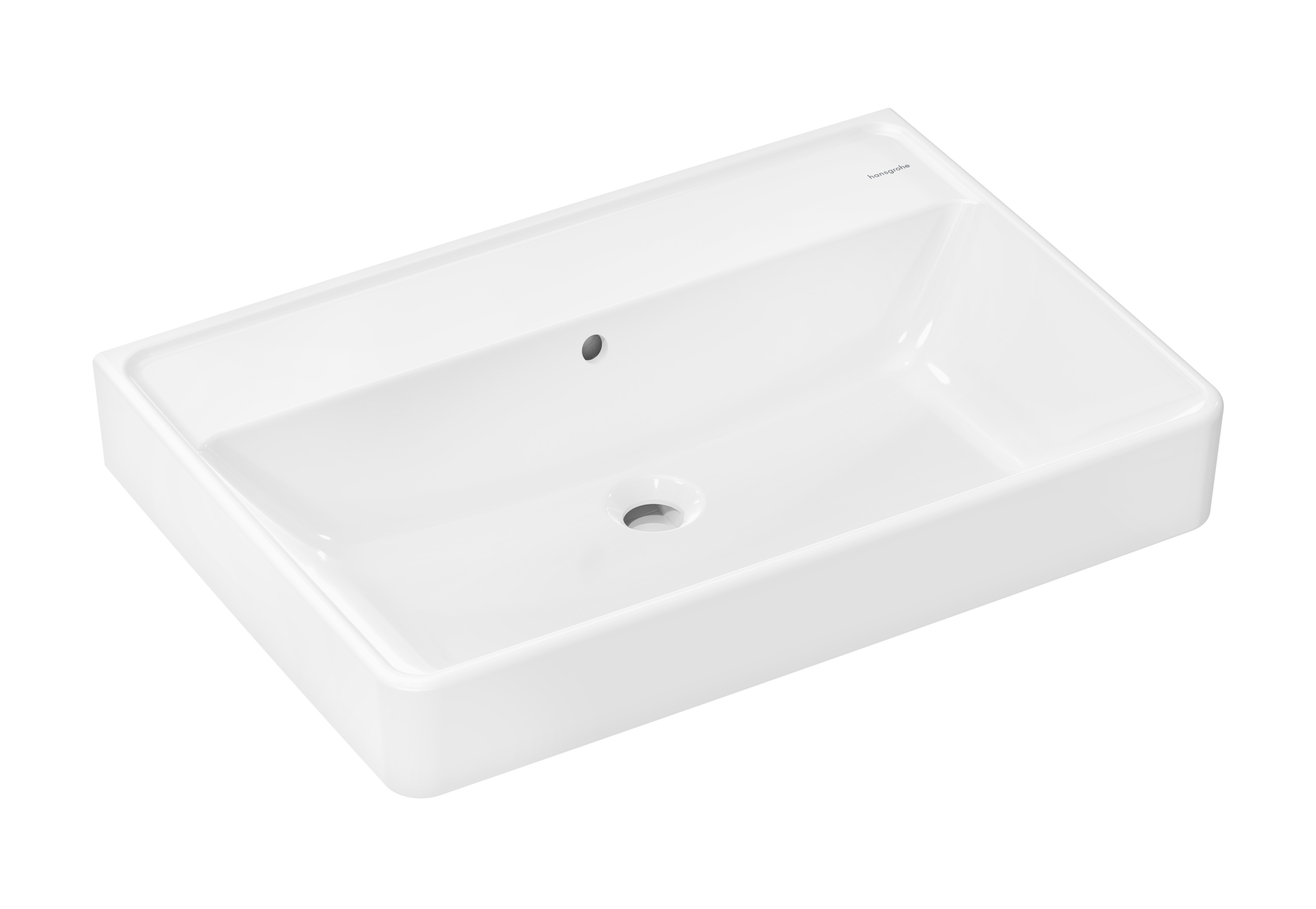 Hansgrohe Xanuia Q Waschbecken 70x48 cm rechteckig Klassisch-Aufsatzwaschbecken weiß 60249450