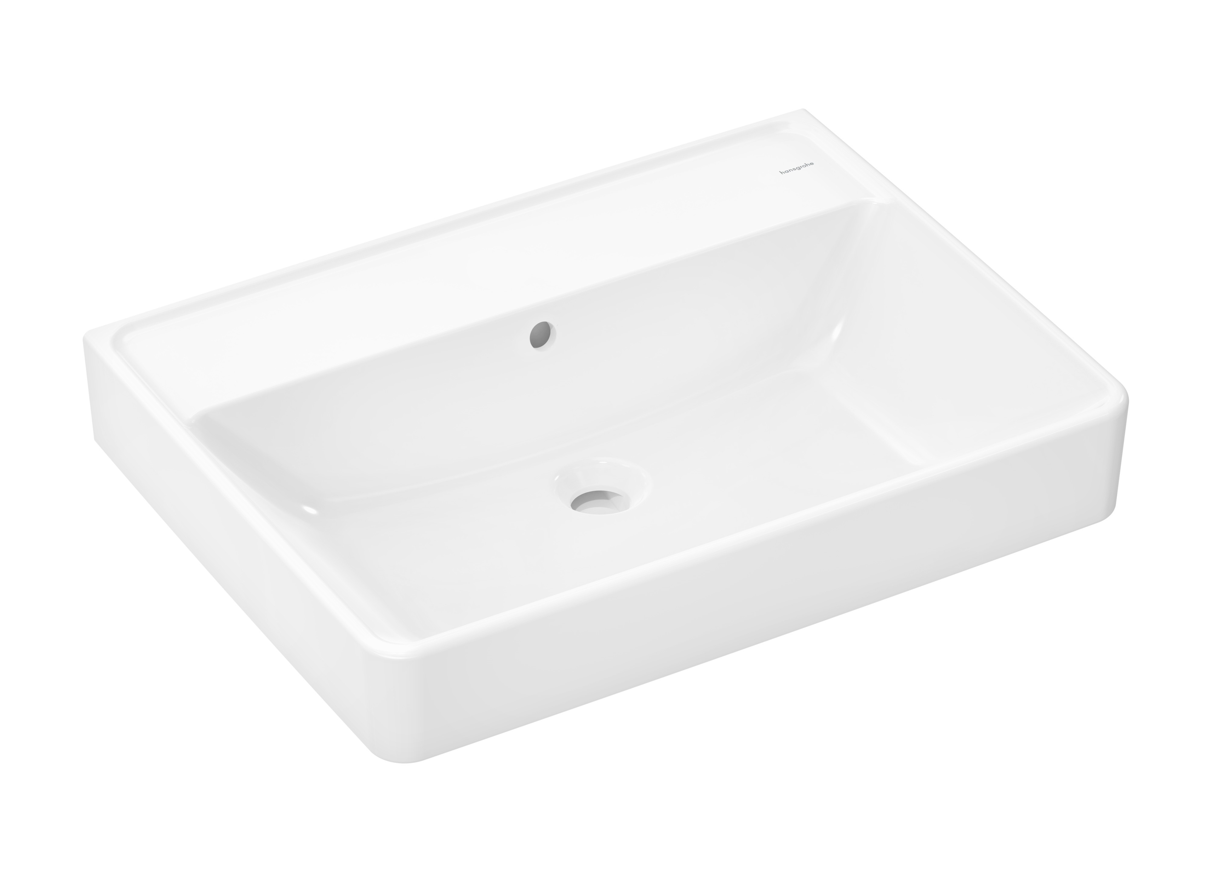 Hansgrohe Xanuia Q Waschbecken 65x48 cm rechteckig Klassisch-Aufsatzwaschbecken weiß 60254450