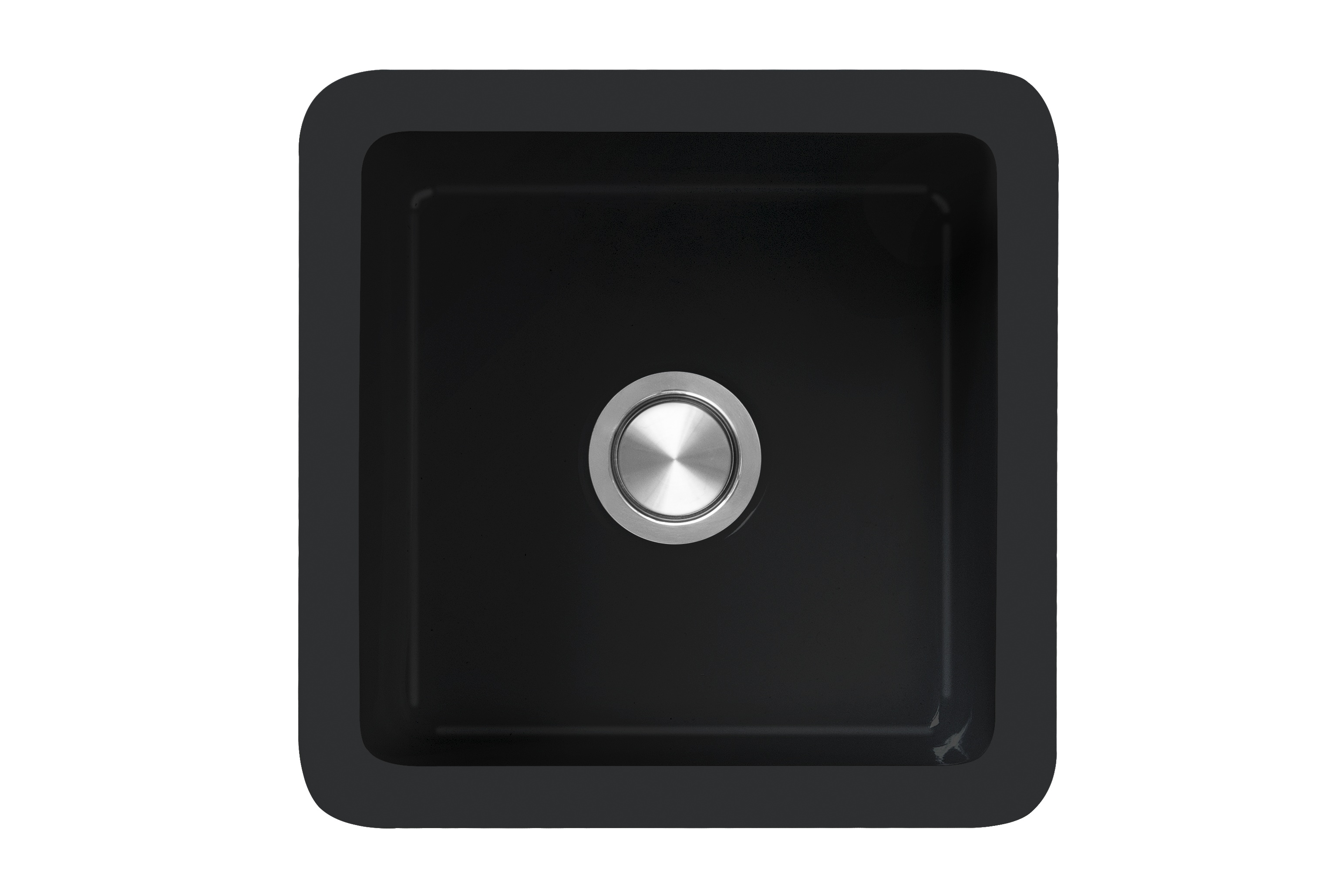 Berg Klio keramikspüle 45x45 cm schwarz BRK19CM