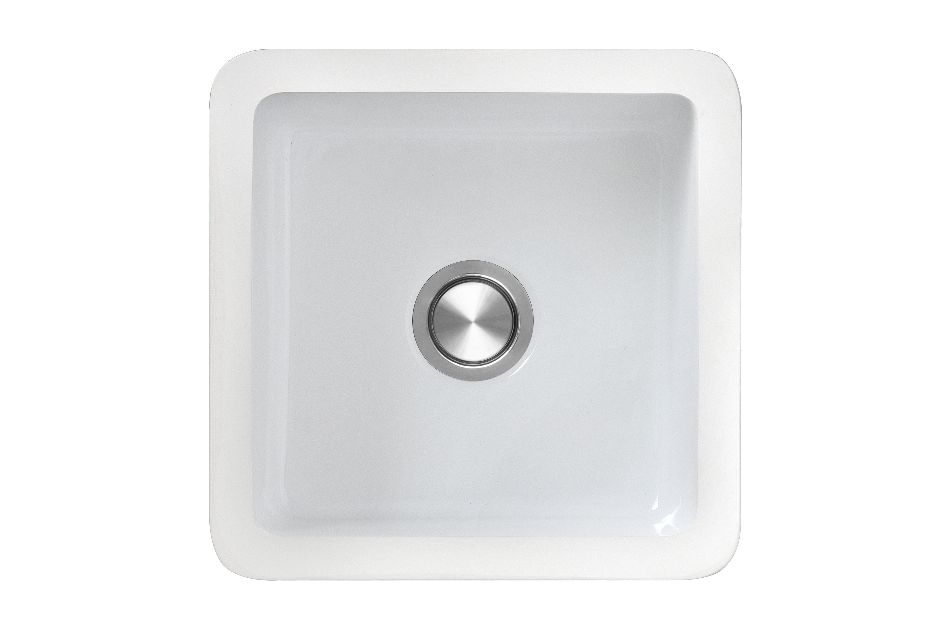 Berg Klio keramikspüle 45x45 cm weiß BRK22CM