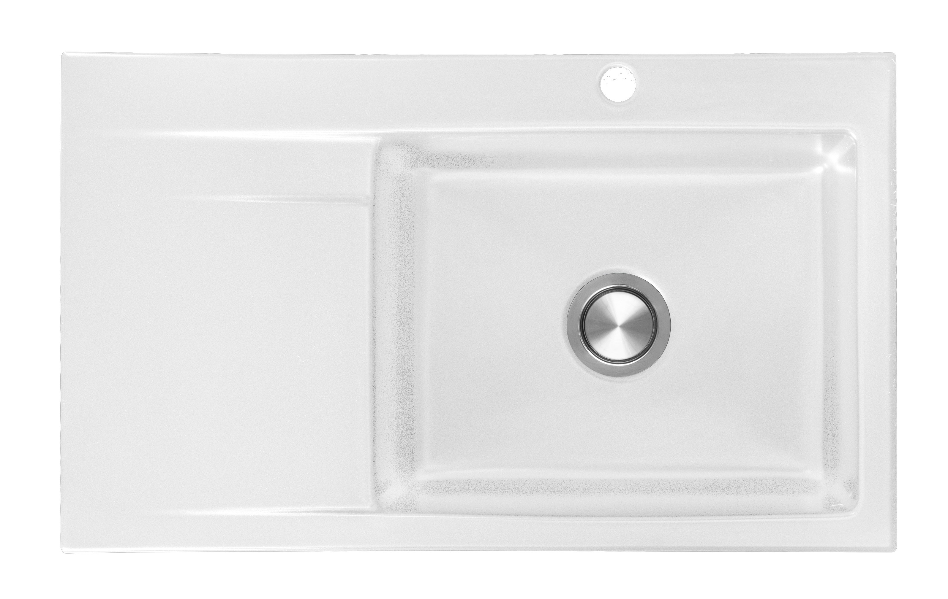 Berg Grazia Keramikspüle 86x51 cm weiß BRZ22C11P