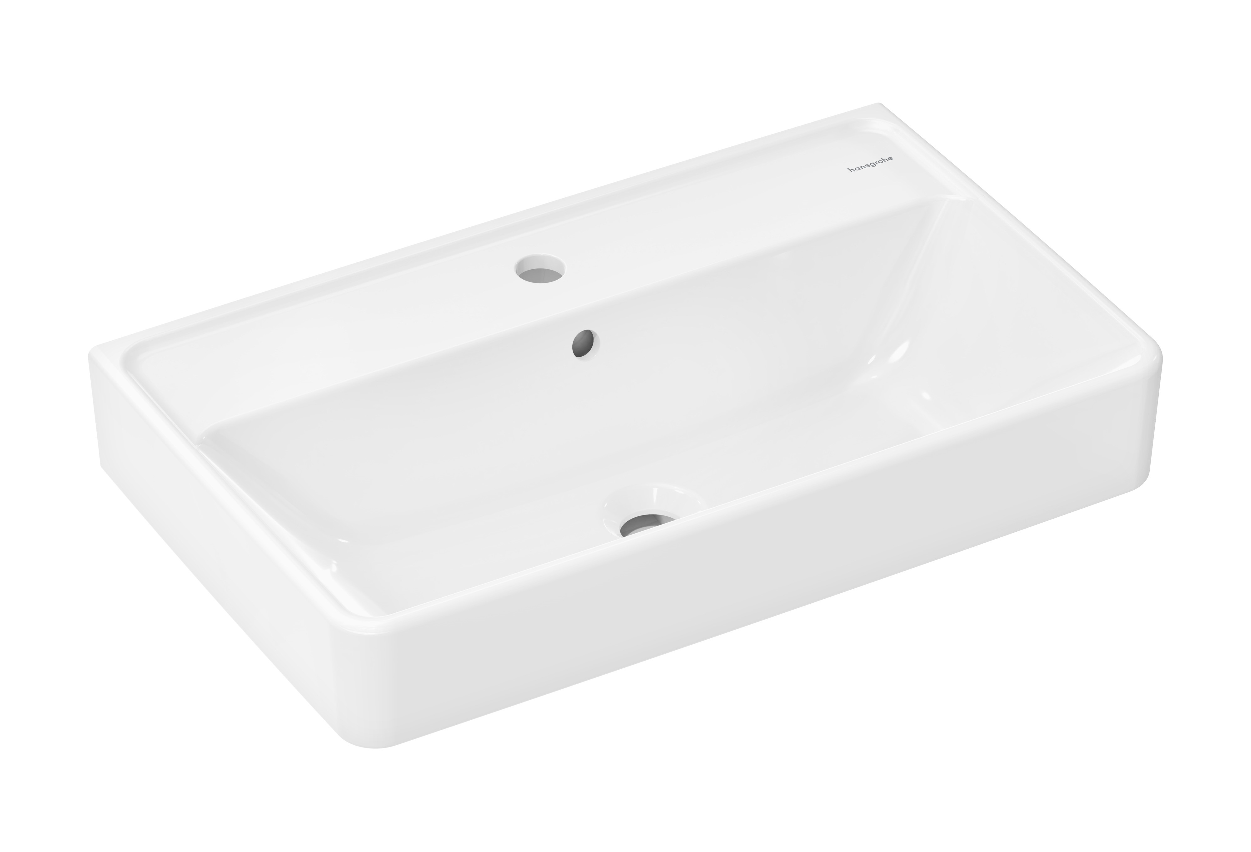 Hansgrohe Xanuia Q Waschbecken 65x39 cm rechteckig Klassisch weiß 61128450