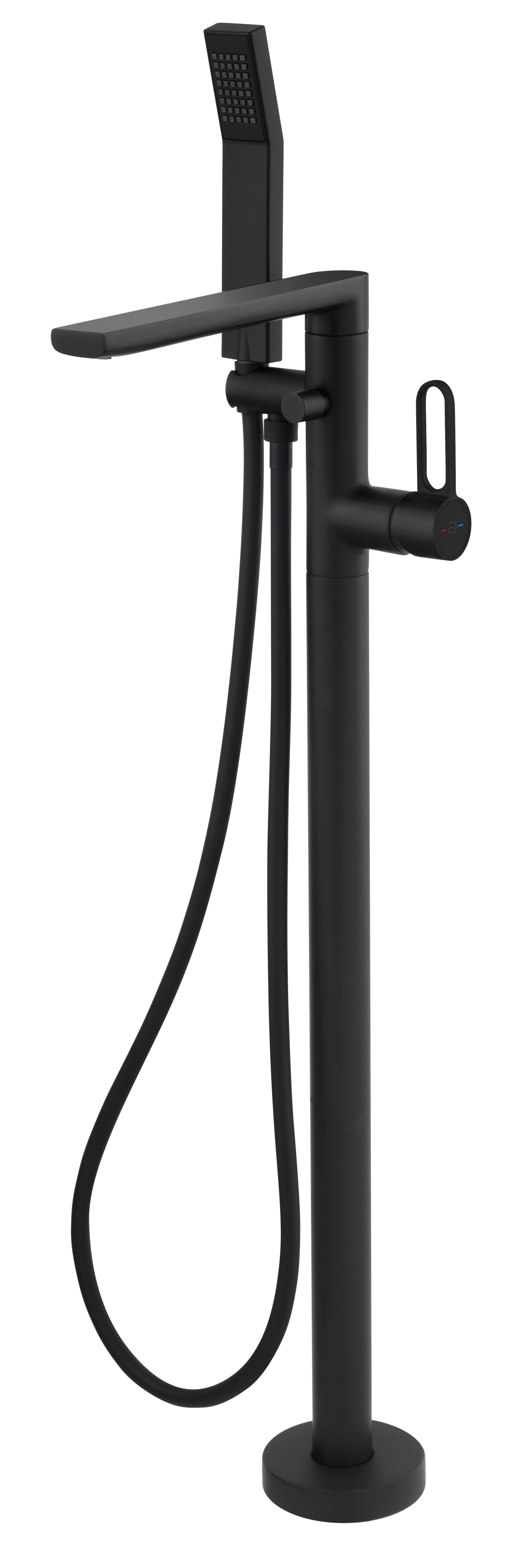 FDesign Zaffiro badewannen- und duscharmatur freistehend schwarz FD1-ZFR-11F-22