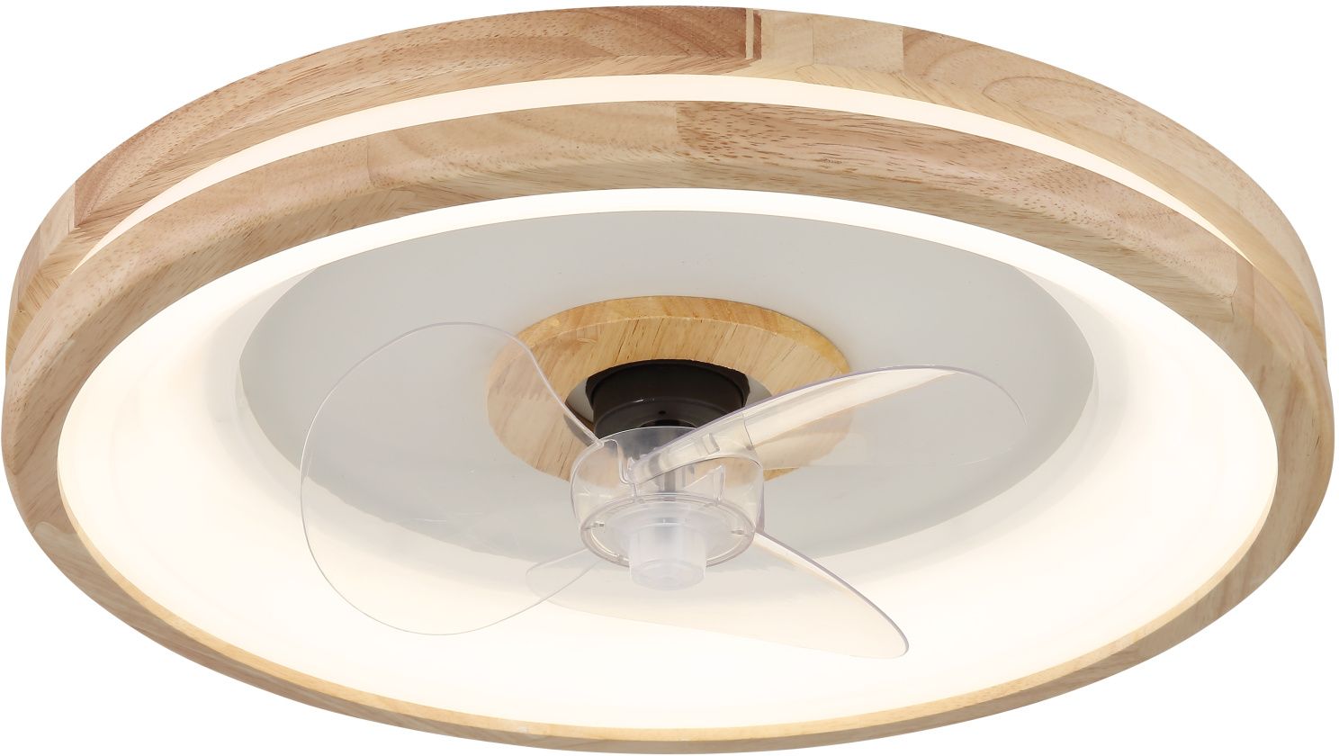 Globo Lighting Gatian Deckenventilator mit Lampe 1x30 W weiß-holz 03650