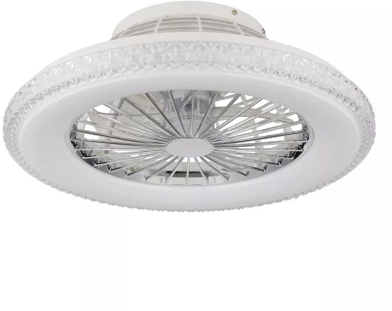 Globo Lighting Corusso Deckenventilator mit Lampe 1x40 W weiß-chrom 03654
