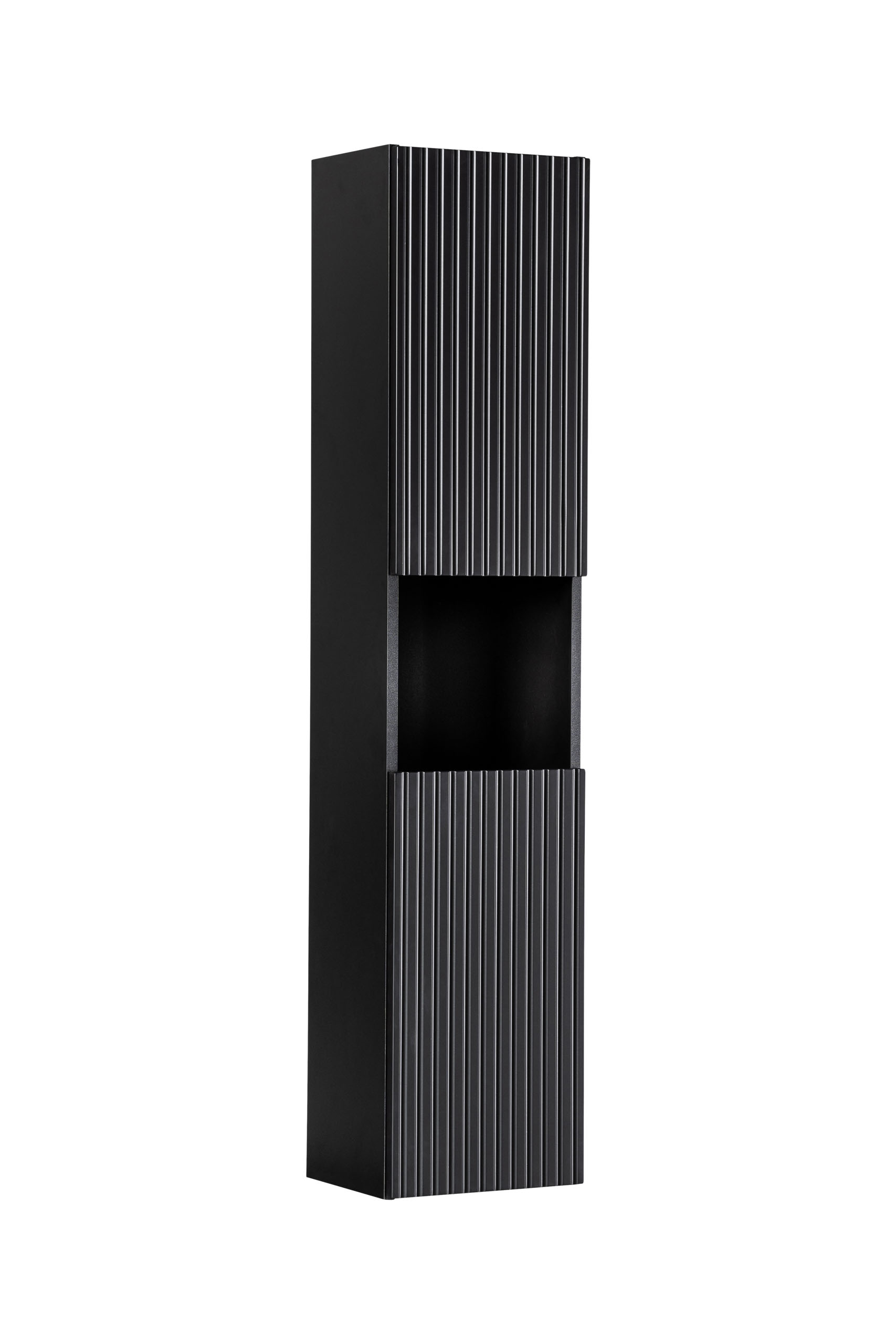 Comad Nova Black Kabinett 30x25x140 cm Seitenschrank hängend schwarz NOVA BLACK D 80-03-2D(W80-01D)