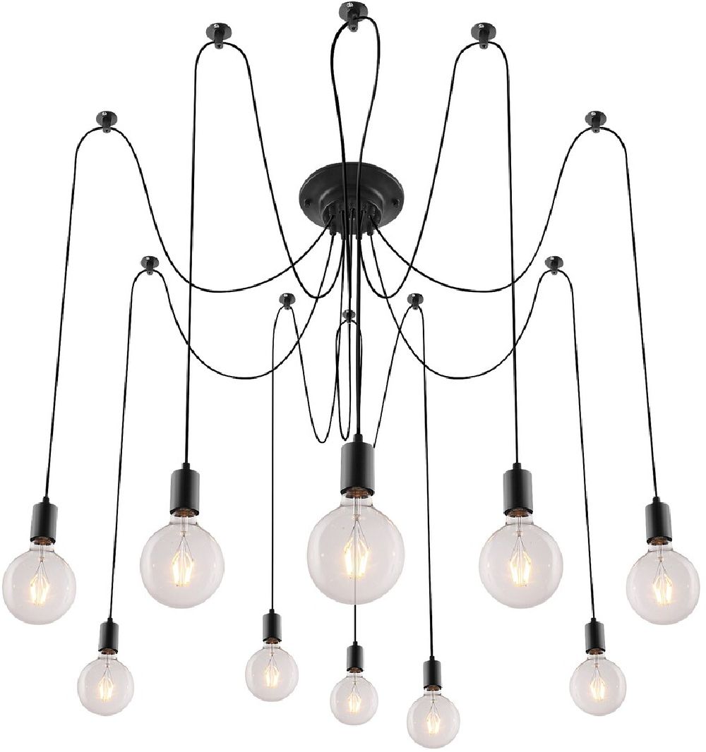 Rabalux Caspar Pendelleuchte x60 W schwarz 2224