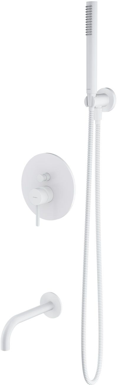 Omnires Y Badewannen- und Duschset Unterputz weiß SYSYW01WM