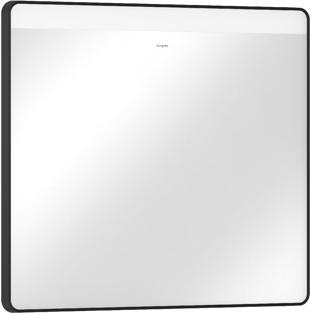 Hansgrohe Xarita Lite Q Spiegel 80x70 cm rechteckig mit Beleuchtung mit Spiegelheizung schwarz 54971670
