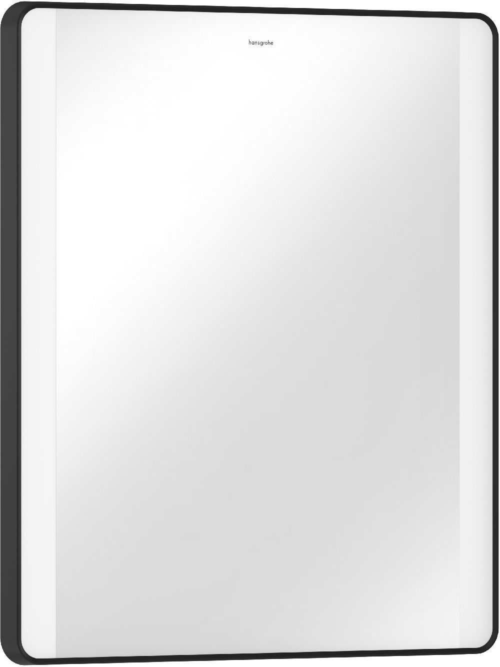 Hansgrohe Xarita Lite Q Spiegel 60x70 cm rechteckig mit Beleuchtung mit Spiegelheizung schwarz 54975670