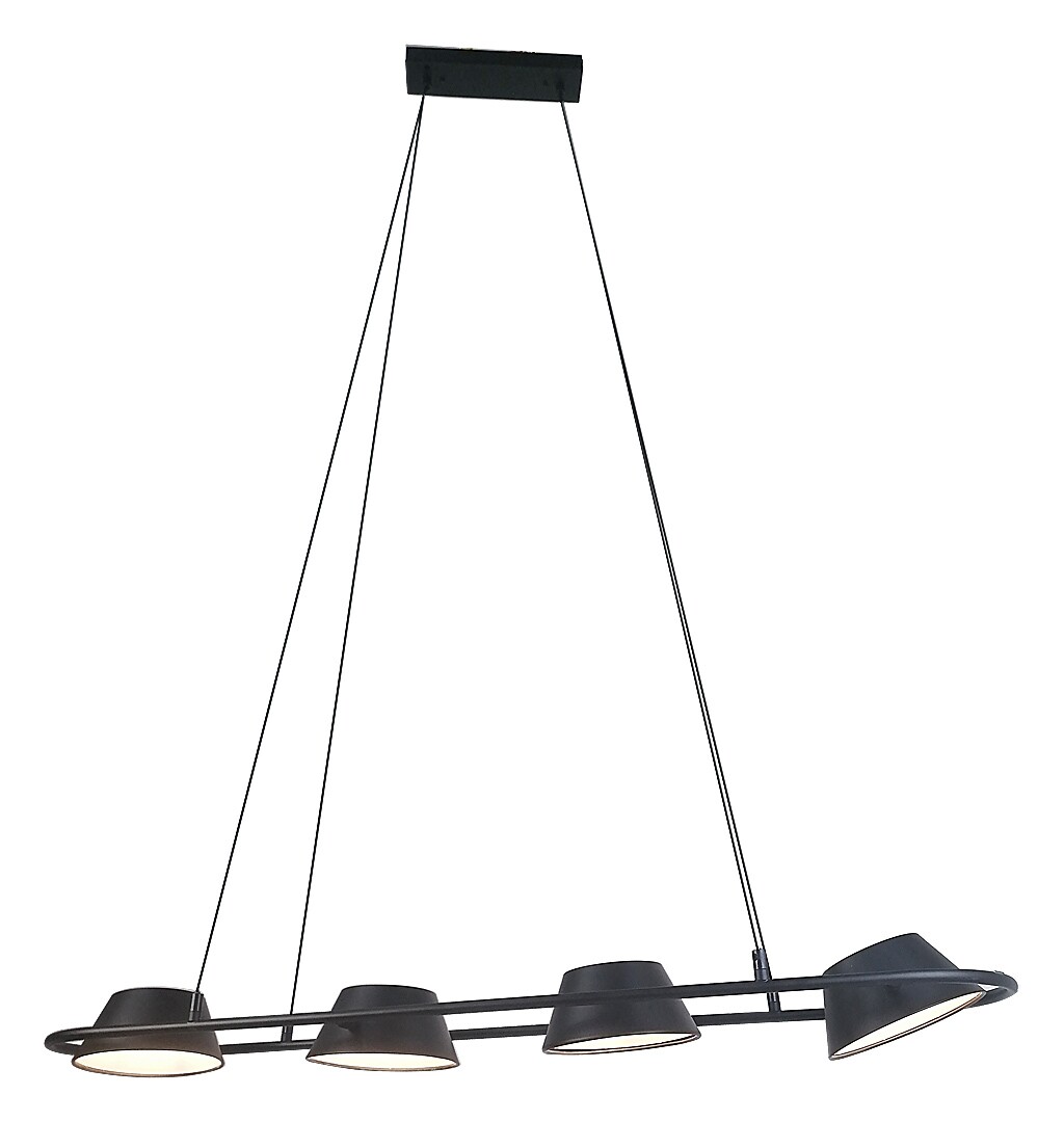 Rabalux Odiss Pendelleuchte 4x36 W schwarz 72218
