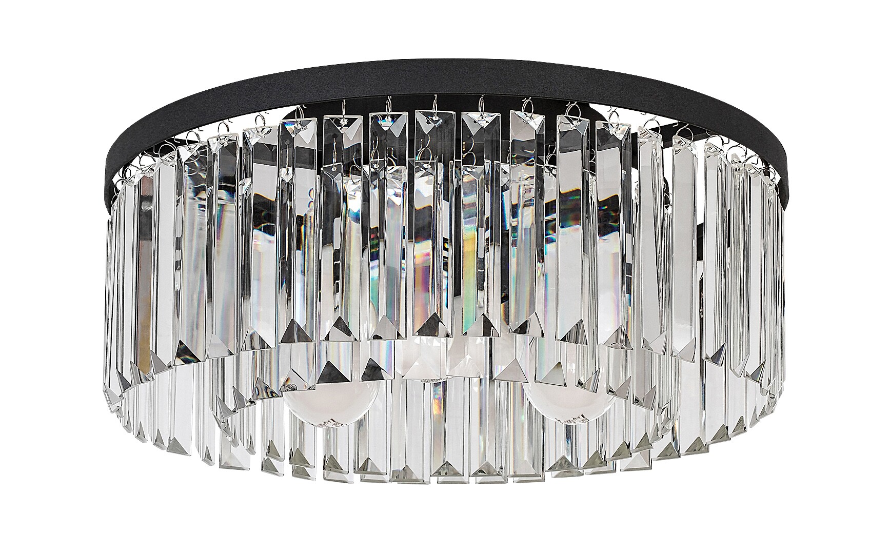 Rabalux Eloisa Deckenlampe 3x25 W schwarz-transparent 71093