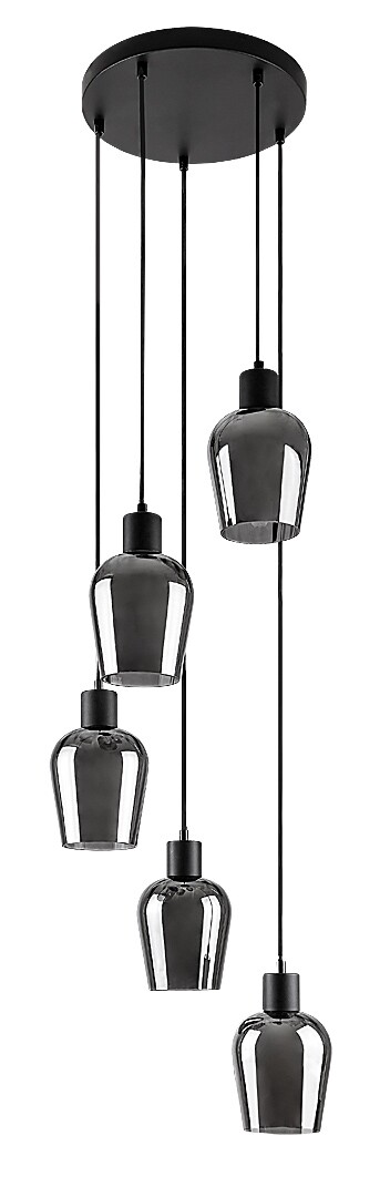 Rabalux Florian Pendelleuchte 5x40 W schwarz 72272