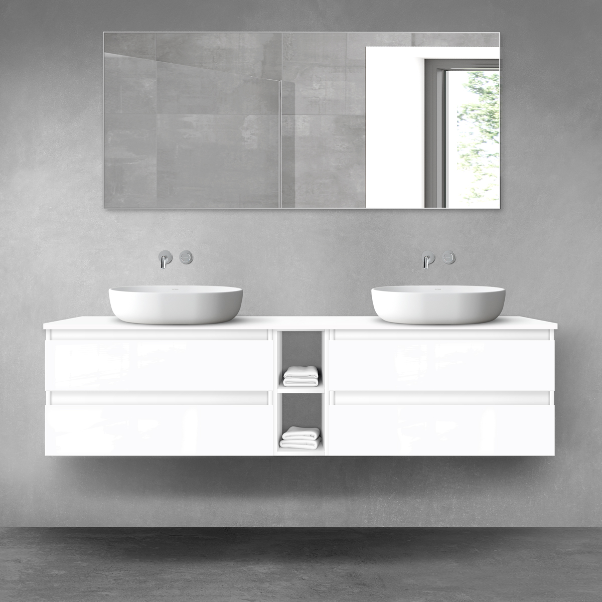 Set Kabinett Oltens Vernal 60003000, Naphtha-Arbeitsplatte Oltens Vernal 63009000, 60021000