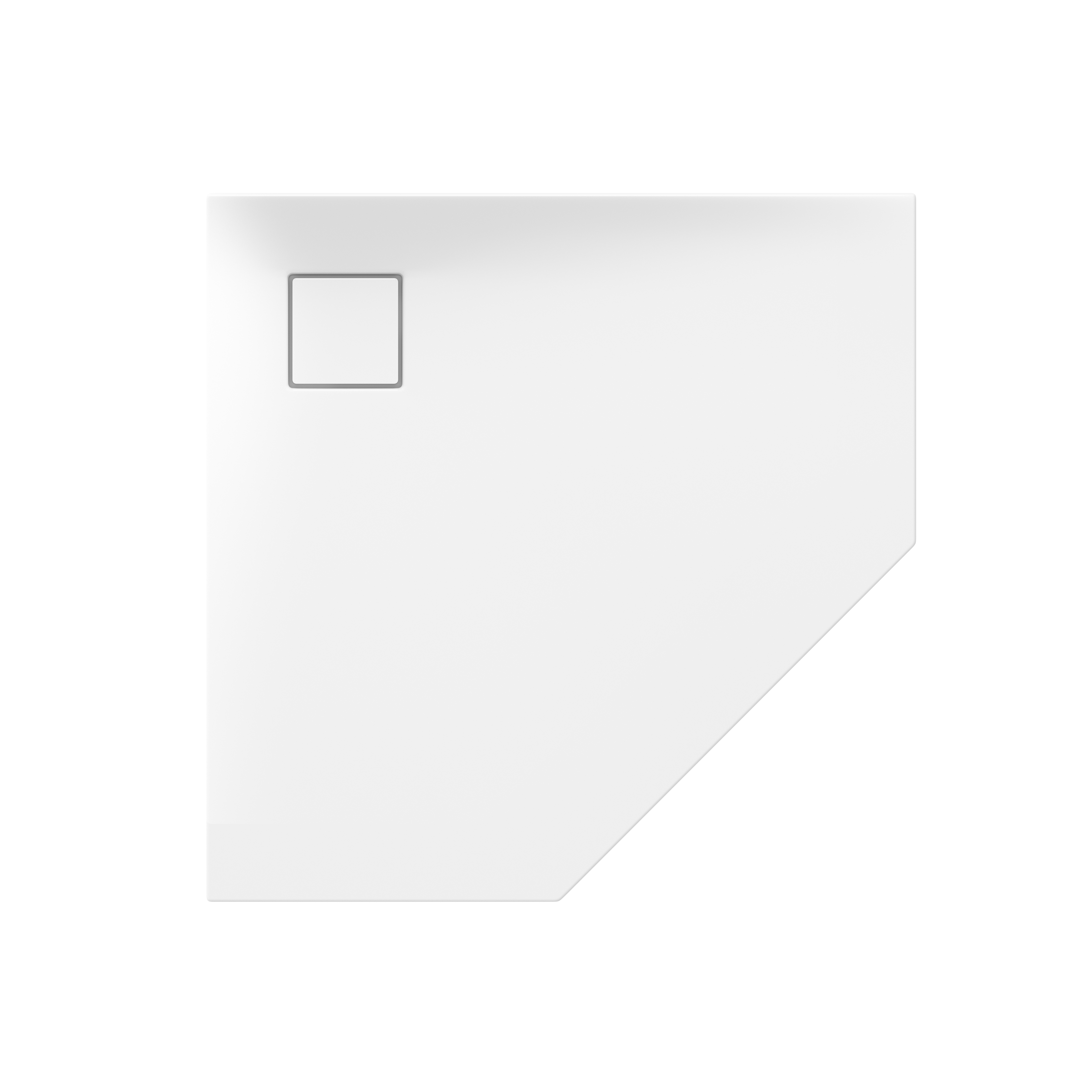 Cersanit Tako Fünfeckige Duschwanne 90x90 cm weiß S601-129