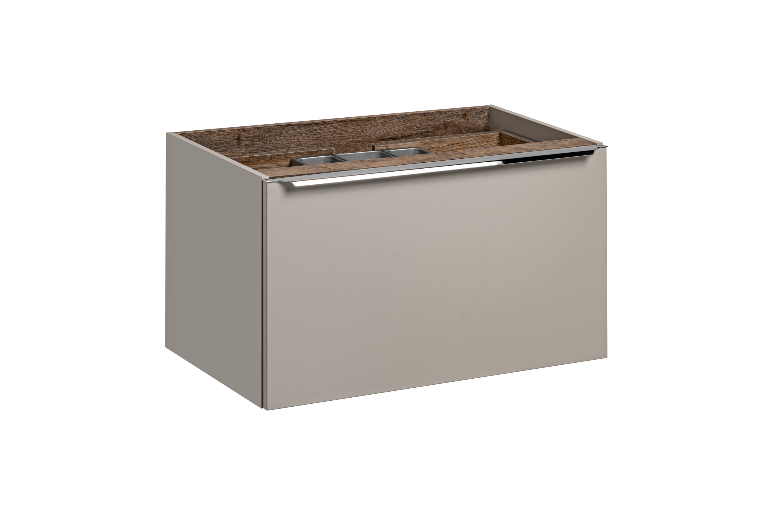 Comad Santa Fe Taupe Kabinett 80x46x46 cm Unterschrank hängend grau SANTA FE TAUPE 82-80-B-2S