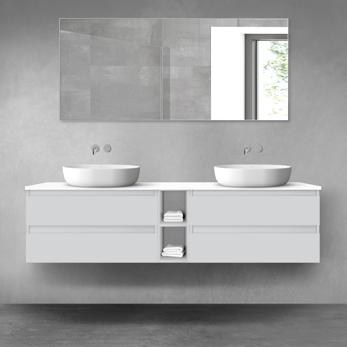 Set Kabinett Oltens Vernal 60001700, Naphtha-Arbeitsplatte Oltens Vernal 63009000, 60021700