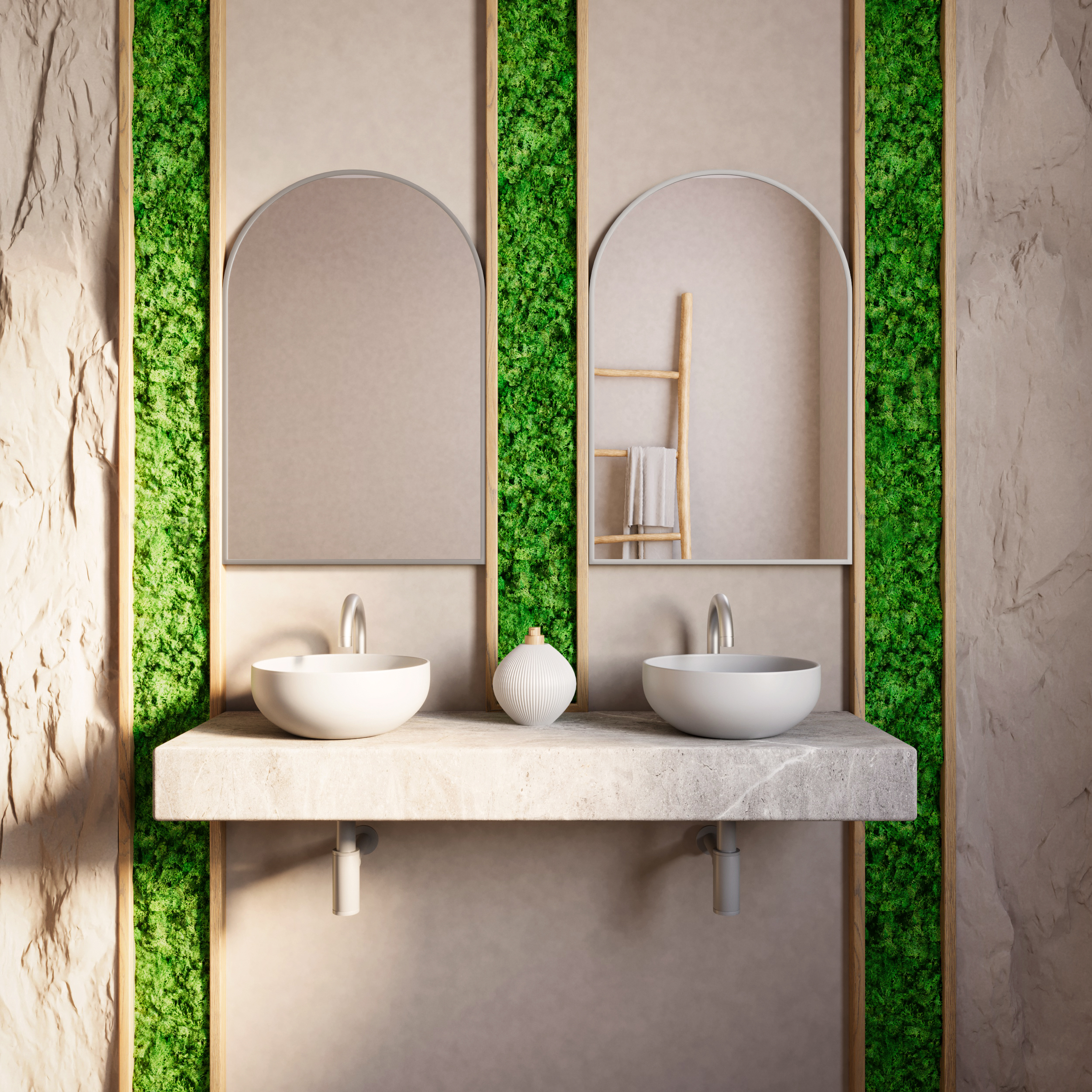 Baltica Design Tiny Border Pastille Cut Spiegel 40x60 cm silber 5904107924809