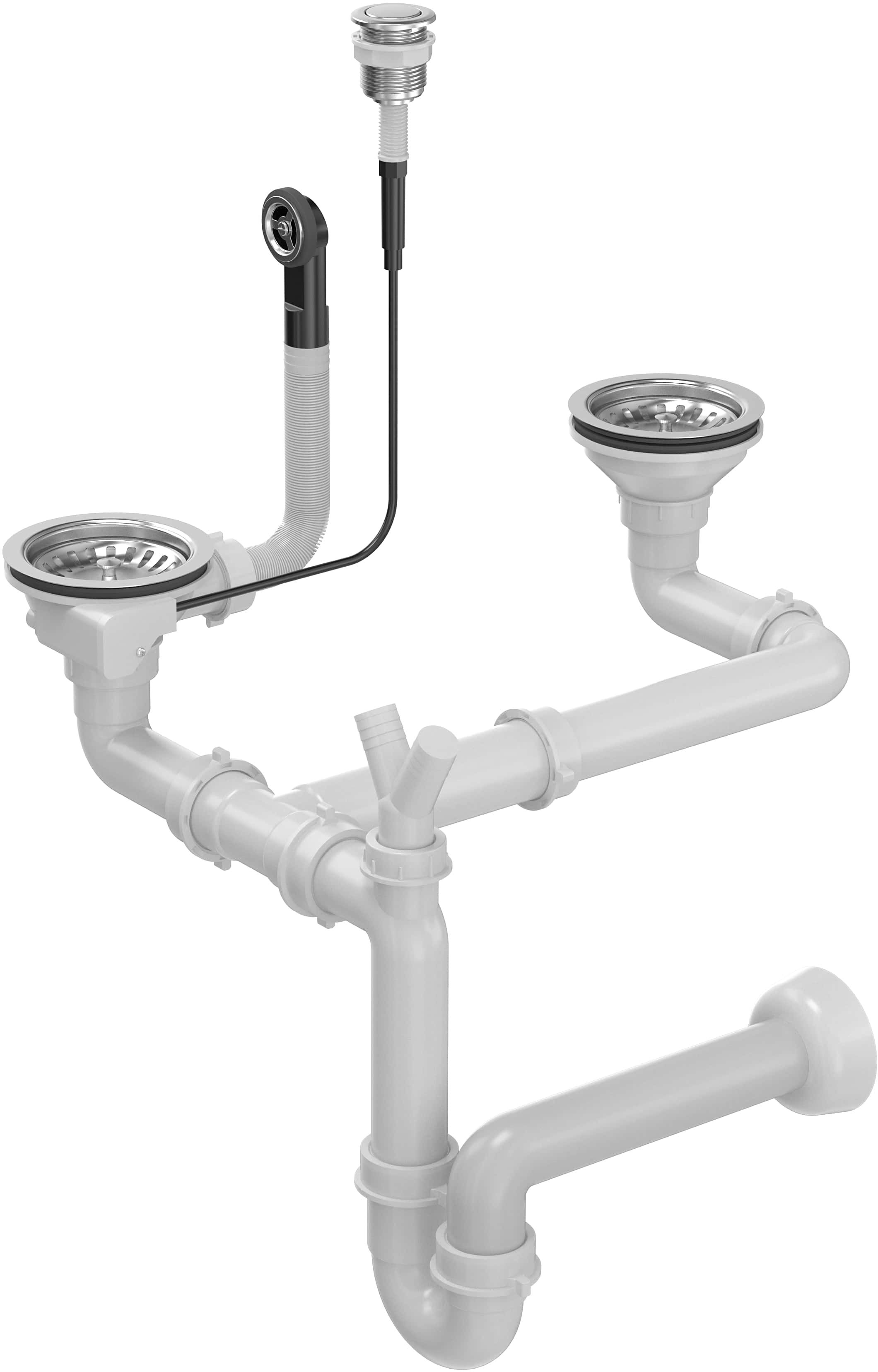 Quadron Save Space Siphon für Waschbecken OP2SSDG4