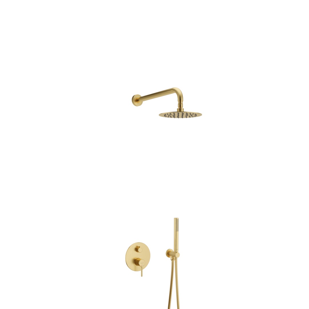Excellent Pi Duschset Unterputz mit Regenbrause gold AREX.SET.1245GB