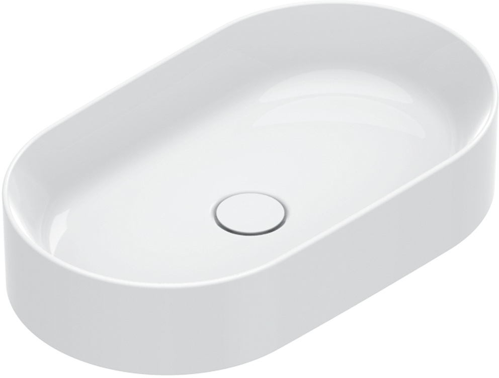 Catalano Zero Waschbecken 60x35 cm oval Aufsatzwaschbecken weiß 0122600001