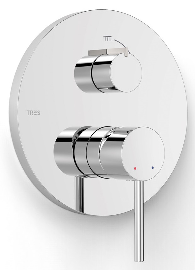 Tres Selection Badewannen- und Duscharmatur Unterputz chrom 26228110