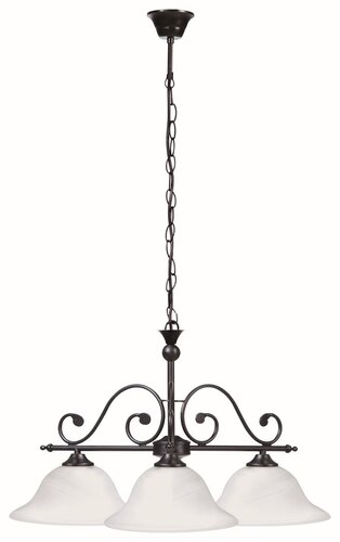 Rabalux Dorothea Pendelleuchte 3x60 W weiß-schwarz 7773