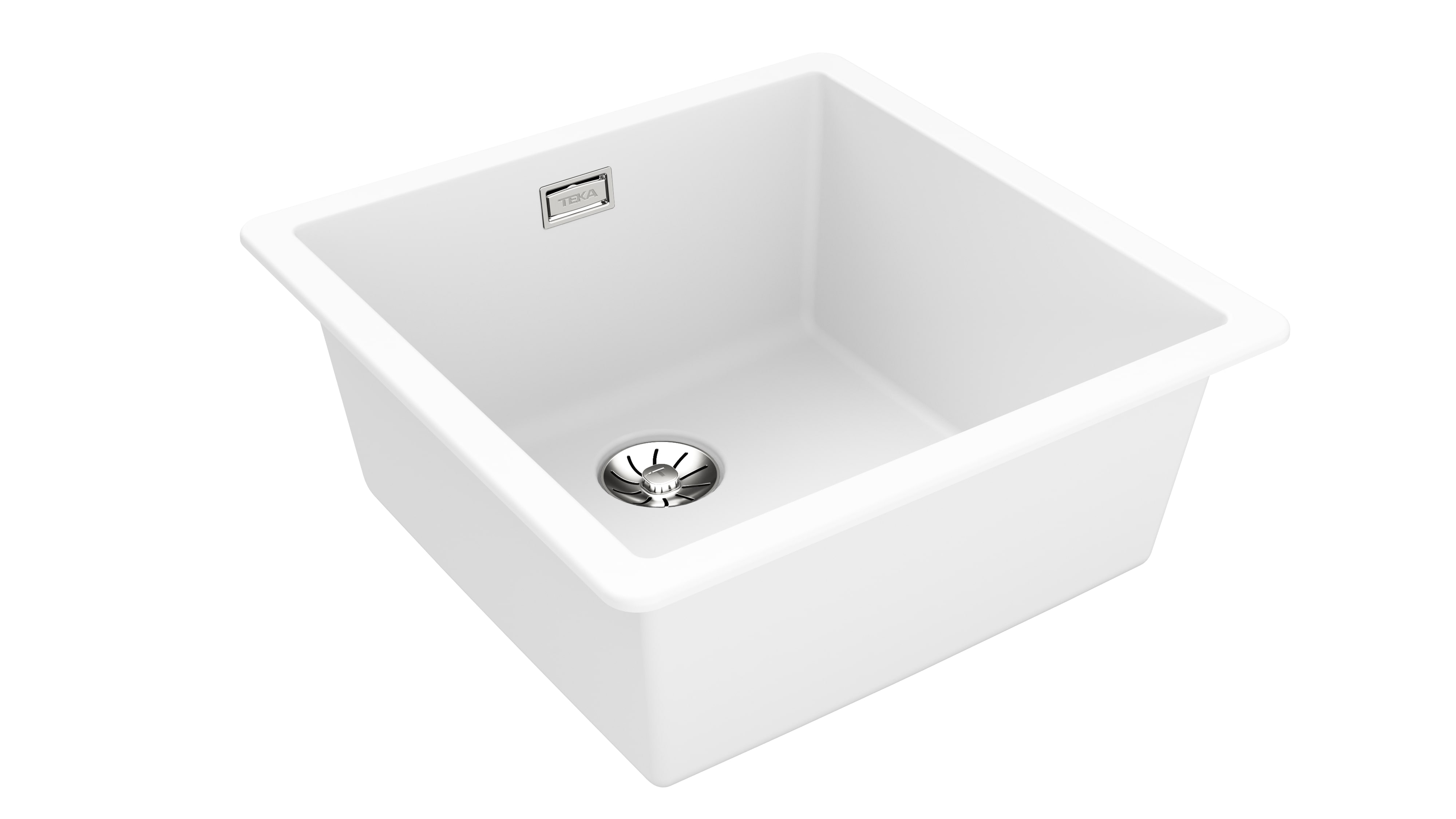 Teka Radea tegranit-spüle 45.6x45.6 cm weiß 115230050