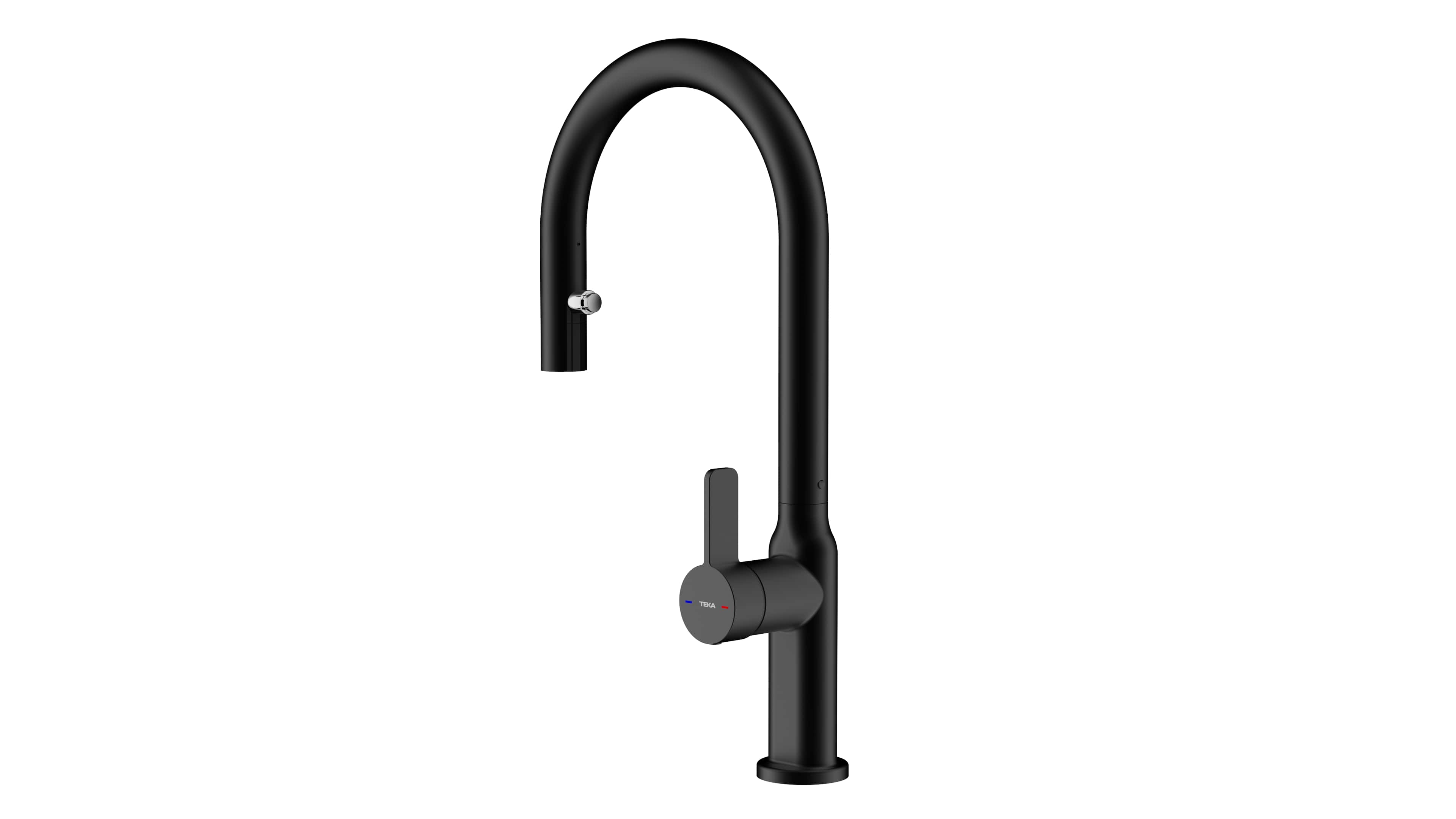 Teka Oval Küchenarmatur Stehend schwarz 116020015