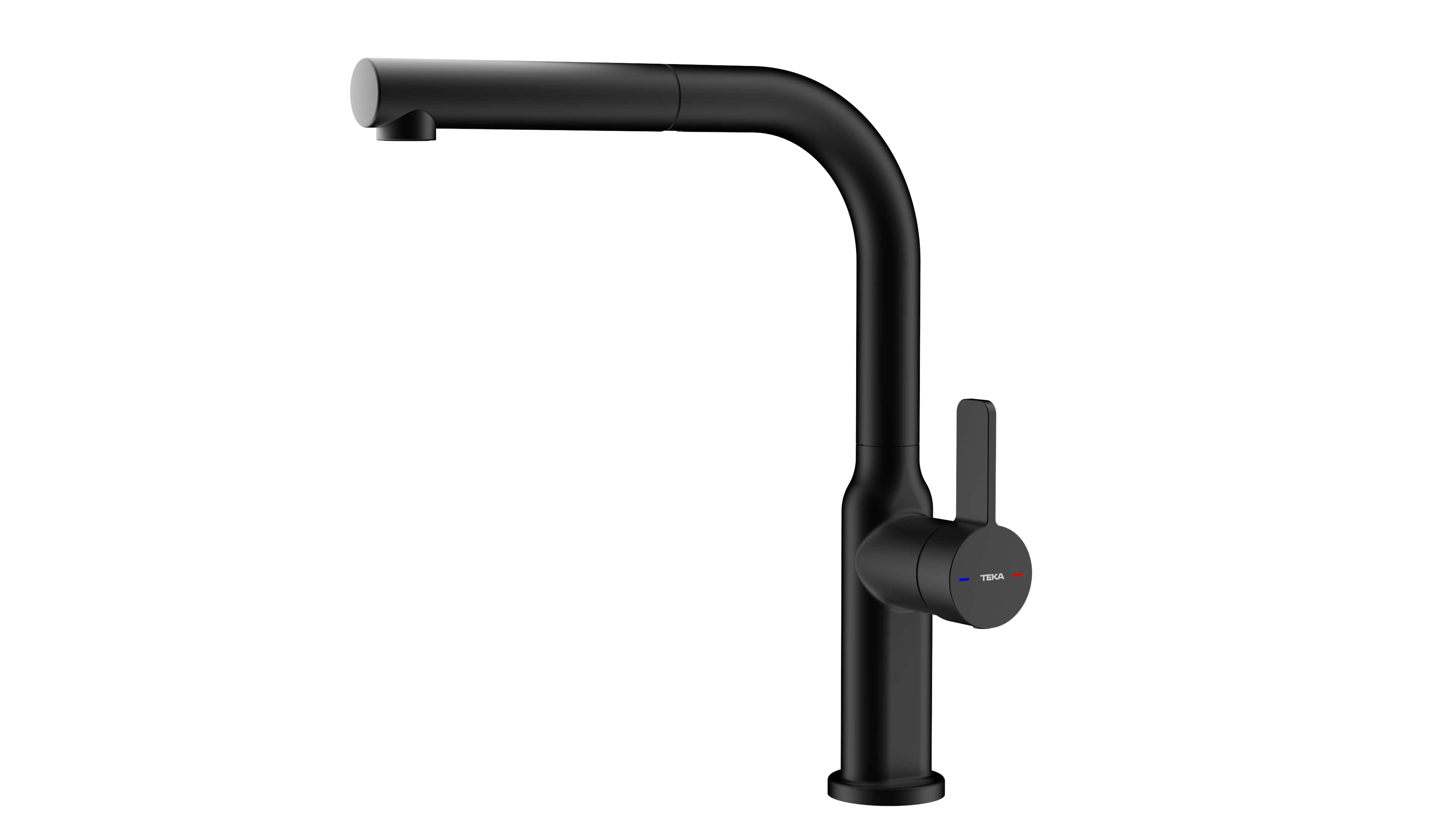 Teka Oval Küchenarmatur Stehend schwarz 116020019